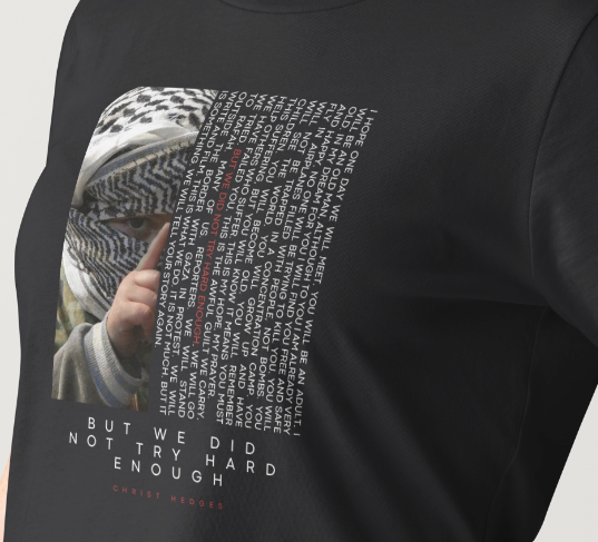 Sudadera con capucha de Chris Hedges - Carta a los niños de Gaza