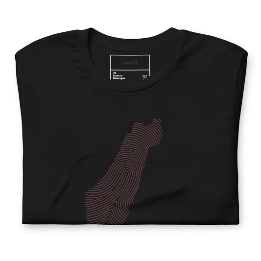 Palestine map t-shirt