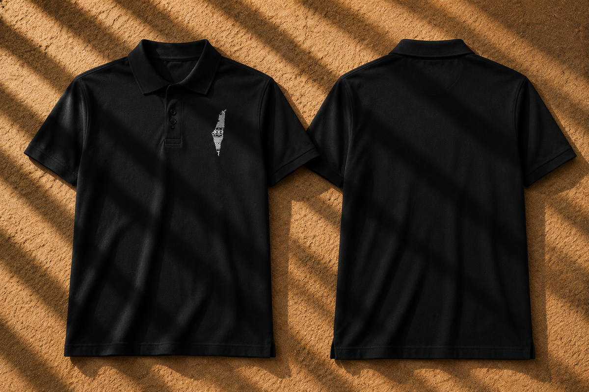 Map of Palestine Polo | Premium Embroidered Pique Shirt